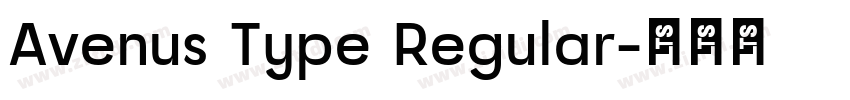 Avenus Type Regular字体转换